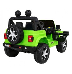 Jeep Wrangler Rubicon dla dzieci z pilotem, mp3, zielony