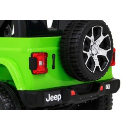 Jeep Wrangler Rubicon dla dzieci z pilotem, mp3, zielony