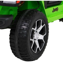 Jeep Wrangler Rubicon dla dzieci z pilotem, mp3, zielony