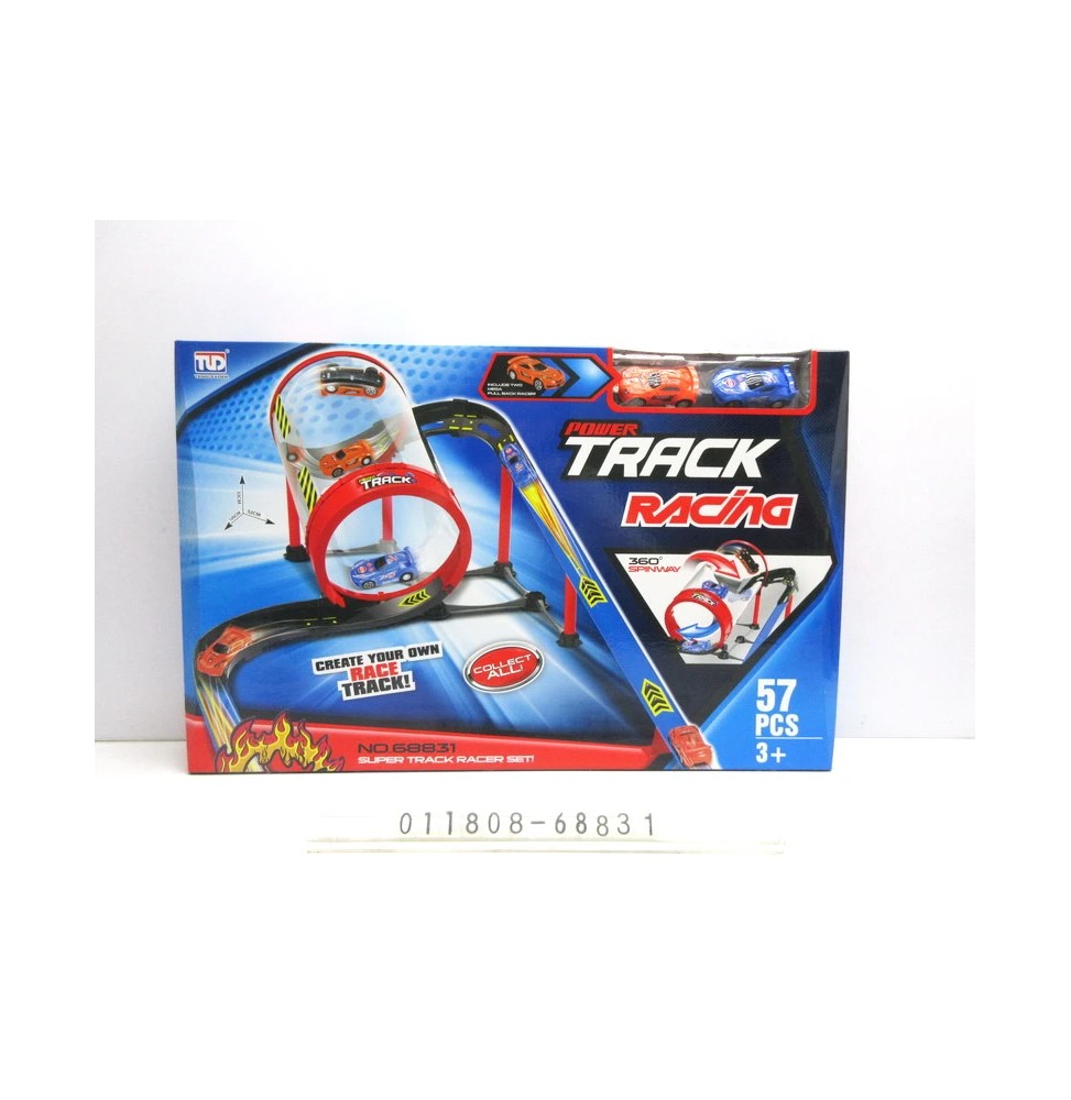 Race Track with Barrel for Kids 3+ 57 pcs.