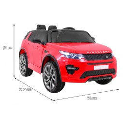 Land rover discovery dla dzieci czerwony z pilotem i mp3