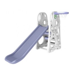 3-in-1 Outdoor Slide with Swing and Basketball