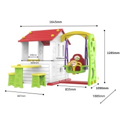 Casă de grădină 3în1 pentru copii