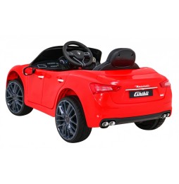 Maserati Ghibli Kids Car - Red with Remote and MP3