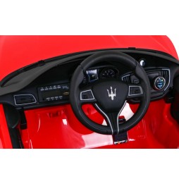 Maserati Ghibli dla dzieci - czerwony z pilotem i MP3