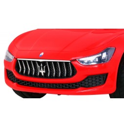 Maserati Ghibli dla dzieci - czerwony z pilotem i MP3