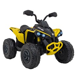 ATV quad maverick galben pentru copii