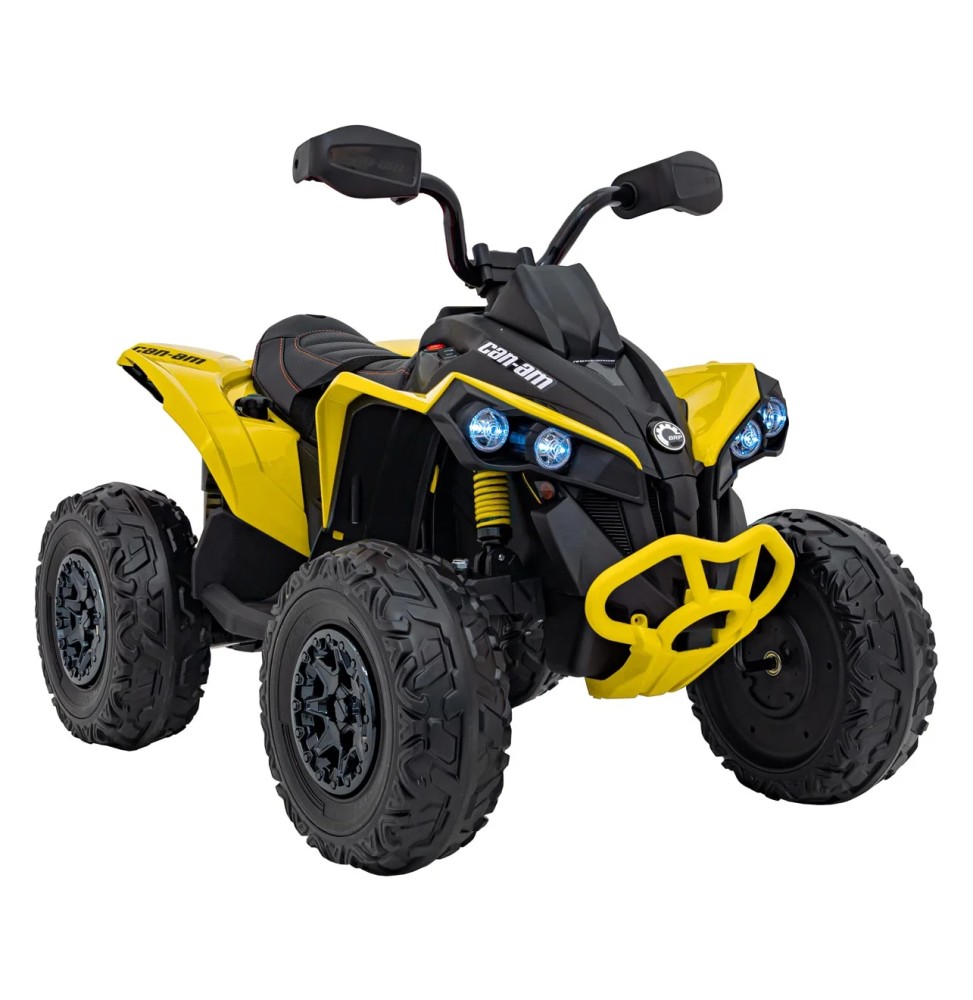 ATV quad maverick galben pentru copii