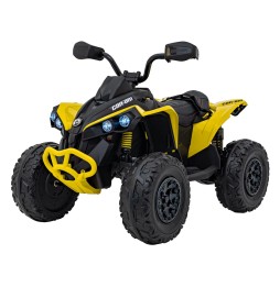 ATV quad maverick galben pentru copii