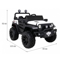 Master Of Terrain White Vehicle with Remote Control