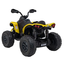 ATV quad maverick galben pentru copii