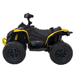 ATV quad maverick galben pentru copii