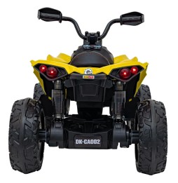 ATV quad maverick galben pentru copii