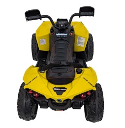 ATV quad maverick galben pentru copii