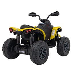 ATV quad maverick galben pentru copii