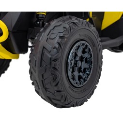 ATV quad maverick galben pentru copii