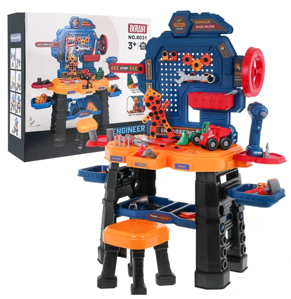 Child's Workshop Tool Set 184 Pieces