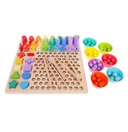 Wooden Educational Game Set for Kids 3+