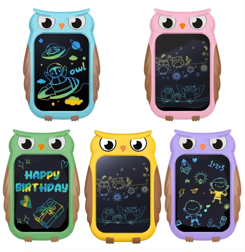 Owl Drawing Tablet for Kids 3+ 8.5' with Stylus