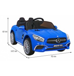 Mercedes benz amg sl65 s elektryczny dla dzieci niebieski