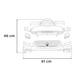 Maserati MC20 GT2 White Kids Vehicle with Remote