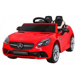 Mercedes benz slc300 auto dla dzieci czerwony mp3 dźwięki