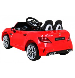 Mercedes benz slc300 auto dla dzieci czerwony mp3 dźwięki