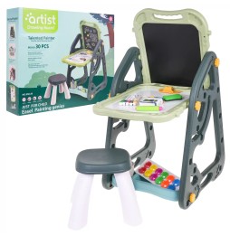 Multifunctional Board Set for Kids with Chair