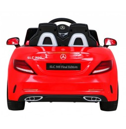 Mercedes benz slc300 mașină pentru copii roșie mp3