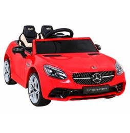 Mercedes benz slc300 auto dla dzieci czerwony mp3 dźwięki