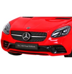 Mercedes benz slc300 auto dla dzieci czerwony mp3 dźwięki