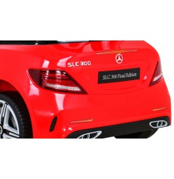 Mercedes benz slc300 auto dla dzieci czerwony mp3 dźwięki