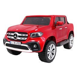 Mercedes Benz X-Class dla dzieci - czerwony z pilotem i 4x4