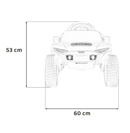 Audi RSQ E-TRON szary z pilotem 2.4 GHz dla dzieci