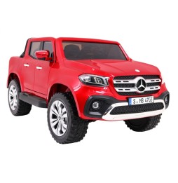 Mercedes Benz X-Class dla dzieci - czerwony z pilotem i 4x4