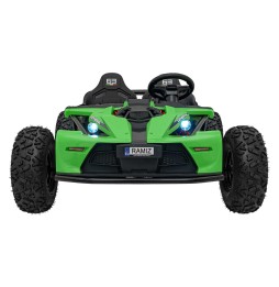 Vehicul GENERAL 63 Verde - 800W, Panou Audio, LED