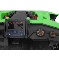 Vehicul GENERAL 63 Verde - 800W, Panou Audio, LED