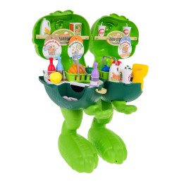 Rolling Dinosaur + Grocery Store 2-in-1 for Kids 3+