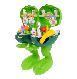 Rolling Dinosaur + Grocery Store 2-in-1 for Kids 3+