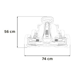 Gokart Audi cu drift - alb