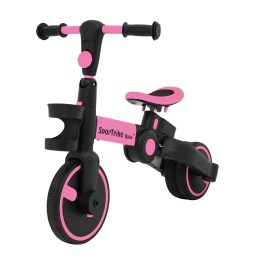 Happy Bike 3in1 Sporty Pink Tricycle