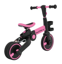 Happy Bike 3in1 Sporty Pink Tricycle