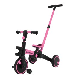 Happy Bike 3in1 Sporty Pink Tricycle