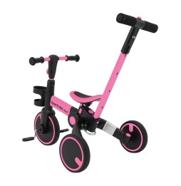 Happy Bike 3in1 Sporty Pink Tricycle