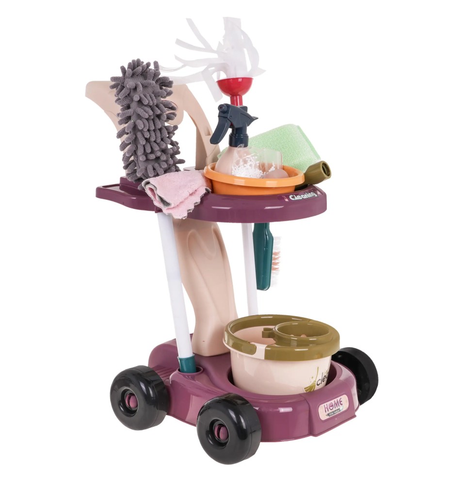 Giga Cleaning Set for Kids with Trolley and Accessories