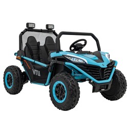 Vehicul buggy FASTER albastru pentru copii - jucărie 4x4