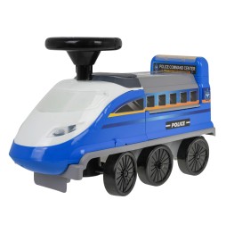 2-in-1 Interactive Police Ride-On Toy for Kids