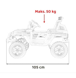 Pojazd off road 4x4 sport czarny dla dzieci