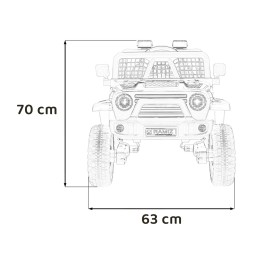 Pojazd off road 4x4 sport czarny dla dzieci