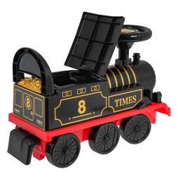 Retro Train Ride-On Toy for Kids with Sounds and Lights